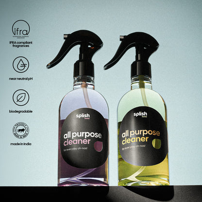 splish All Purpose Cleaner Green Apple + Lavender & Tea Tree Oil Pack of 2 x 350 ml