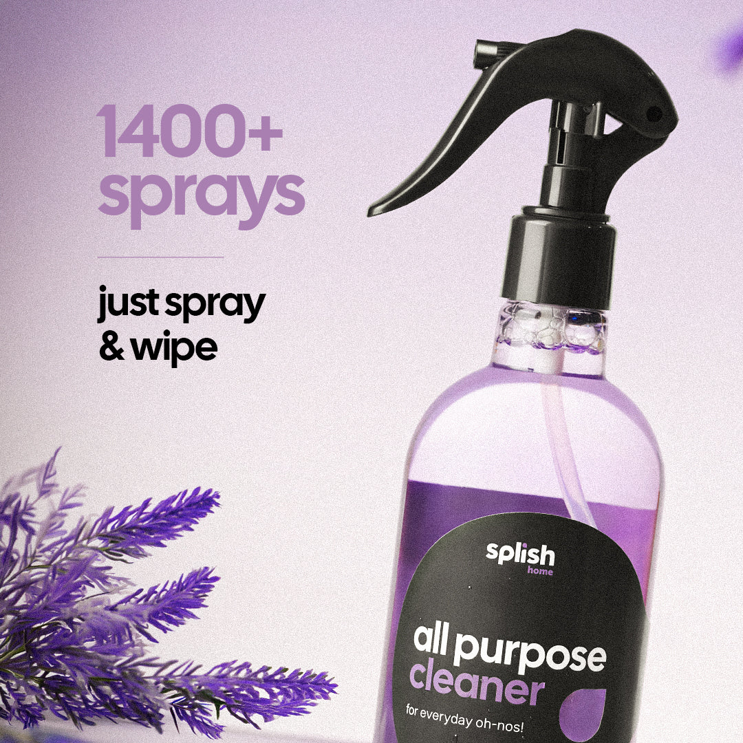 splish All Purpose Cleaner Green Apple + Lavender & Tea Tree Oil Pack of 2 x 350 ml